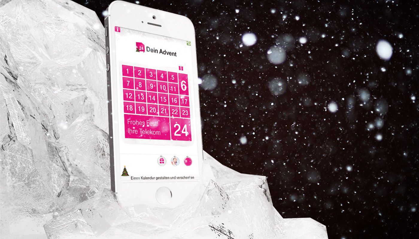 Adventskalender-App der Telekom auf dem iPhone